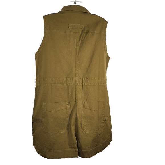 Duluth Trading Women's Rootstock Gardening Tunic Vest Olive Green Large Utility - Picture 2 of 16